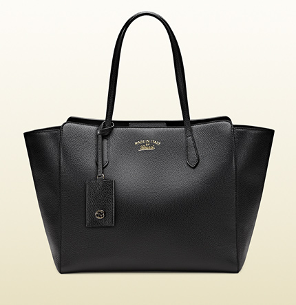 Authentic Gucci Swing Medium Tote Bag 354397 Black